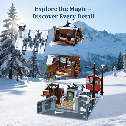 Pantasy 85033 Modular Building Summit Cabin Building Toy Set | 3135 PCS