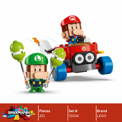 LEGO 72034 Mario Kart™ – Baby Mario vs. Baby Luigi | 321 PCS