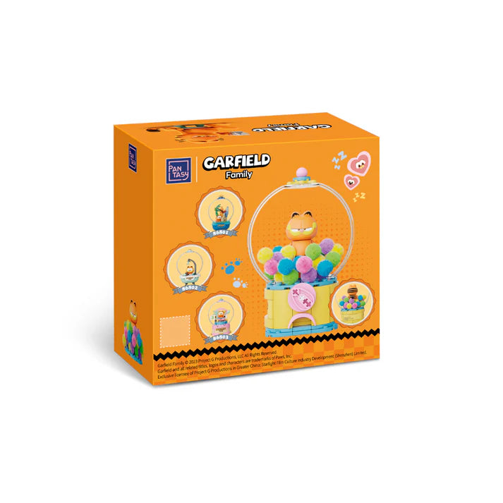 Pantasy 86804 Garfield Crystal Ball Series Gumball Machine Building Toy Set |99 PCS