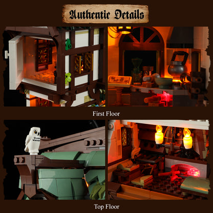 Lumibricks F9024 Medieval Apothecary Shop Building Toy Set | 1470 PCS