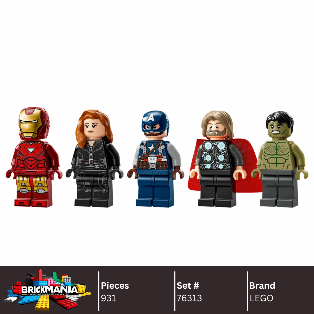 LEGO 76313 MARVEL Logo & Minifigures | 931 PCS
