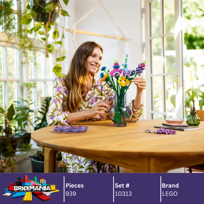 LEGO 10313 Botanicals Wildflower Bouquet | 939 PCS
