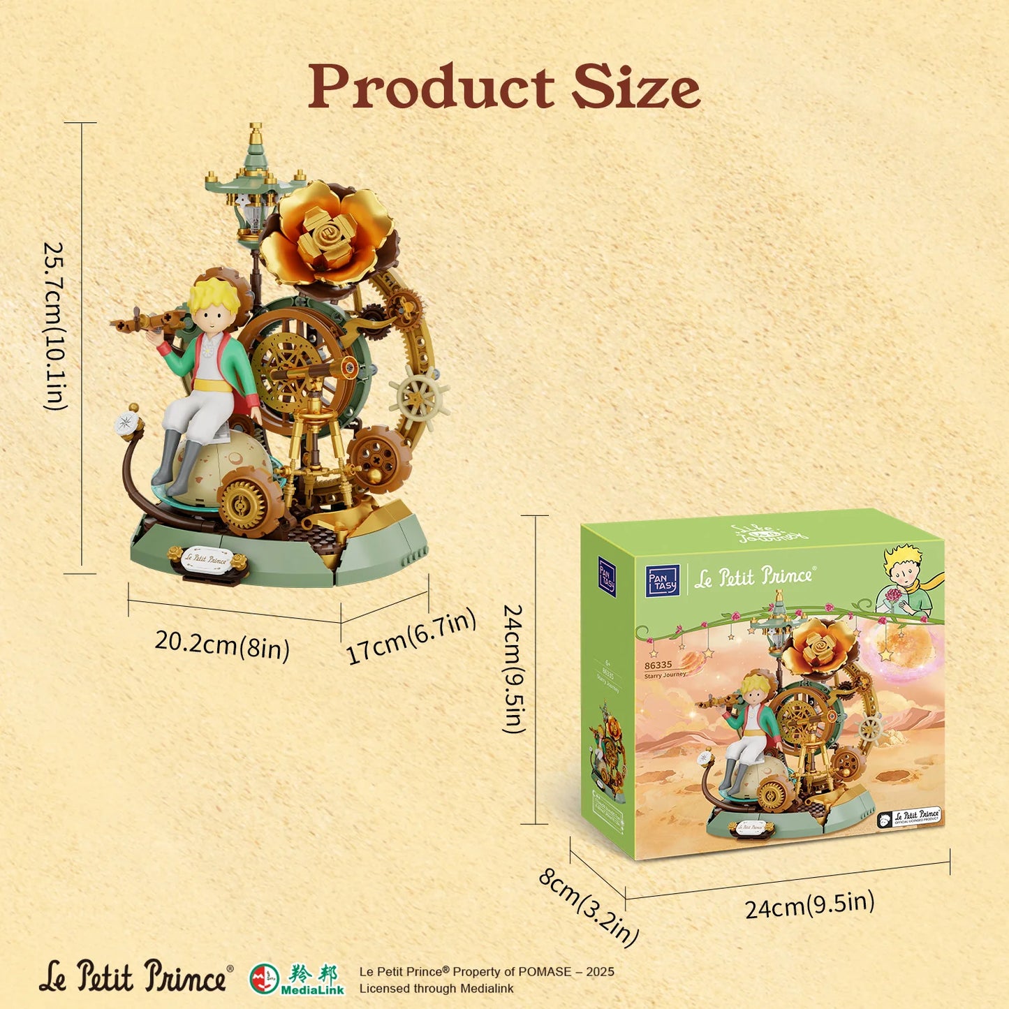Pantasy 86335 Le Petit Prince Starry Journey Building Toy Set |300 PCS