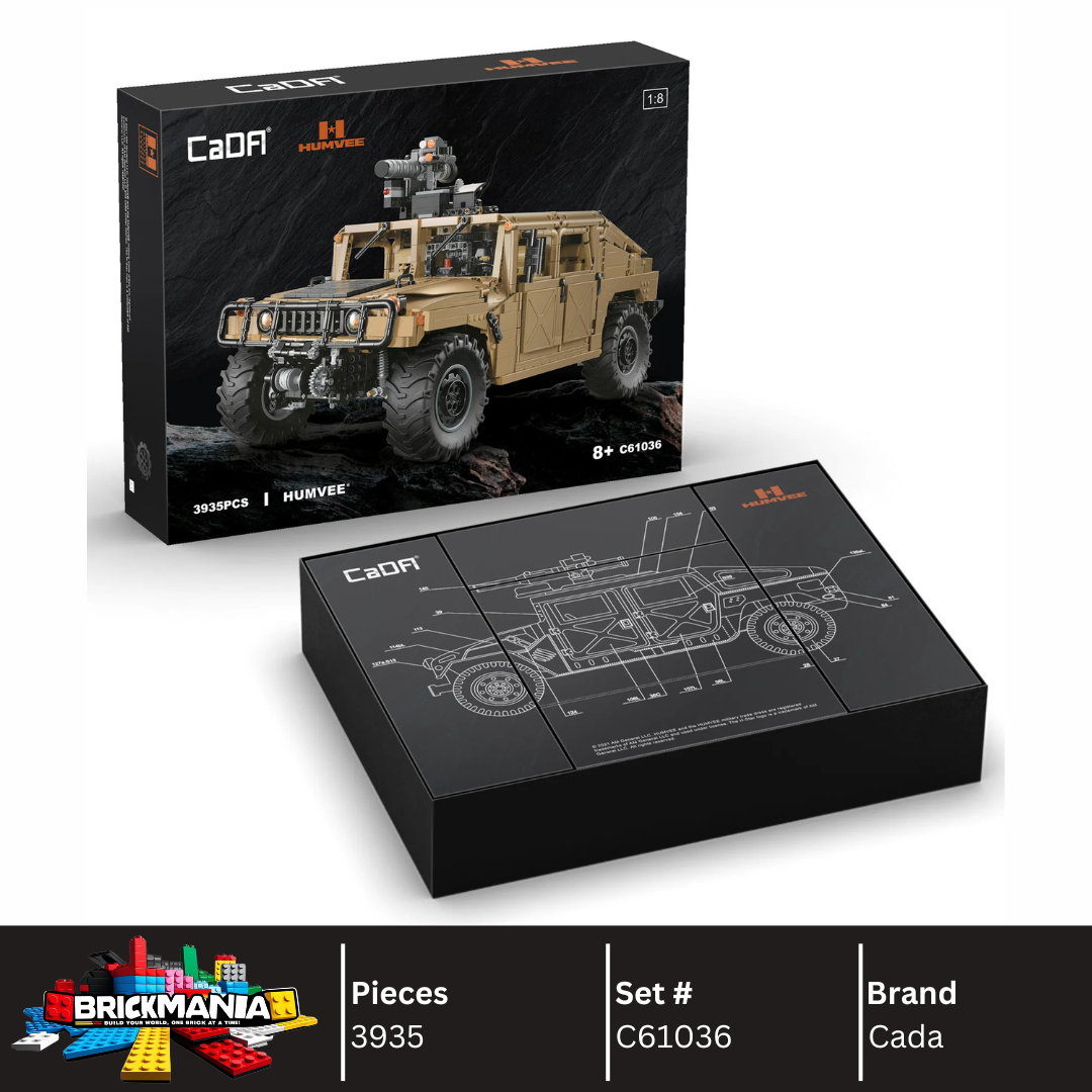 Cada C61036 HUMVEE H1 Building Toy Set | 3935 PCS – Brickmania Cada C61036 HUMVEE H1 Building Toy Set | 3935 PCS – Brickmania