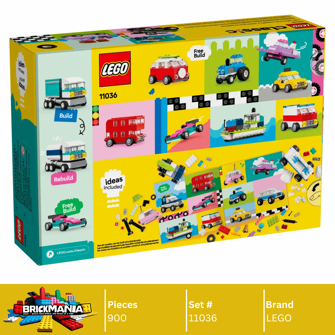 LEGO 11036 Classic Creative Vehicles | 900 PCS