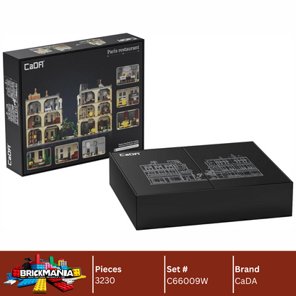 CaDA C66009W Paris Restaurant Building Toy Set | 3230 PCS