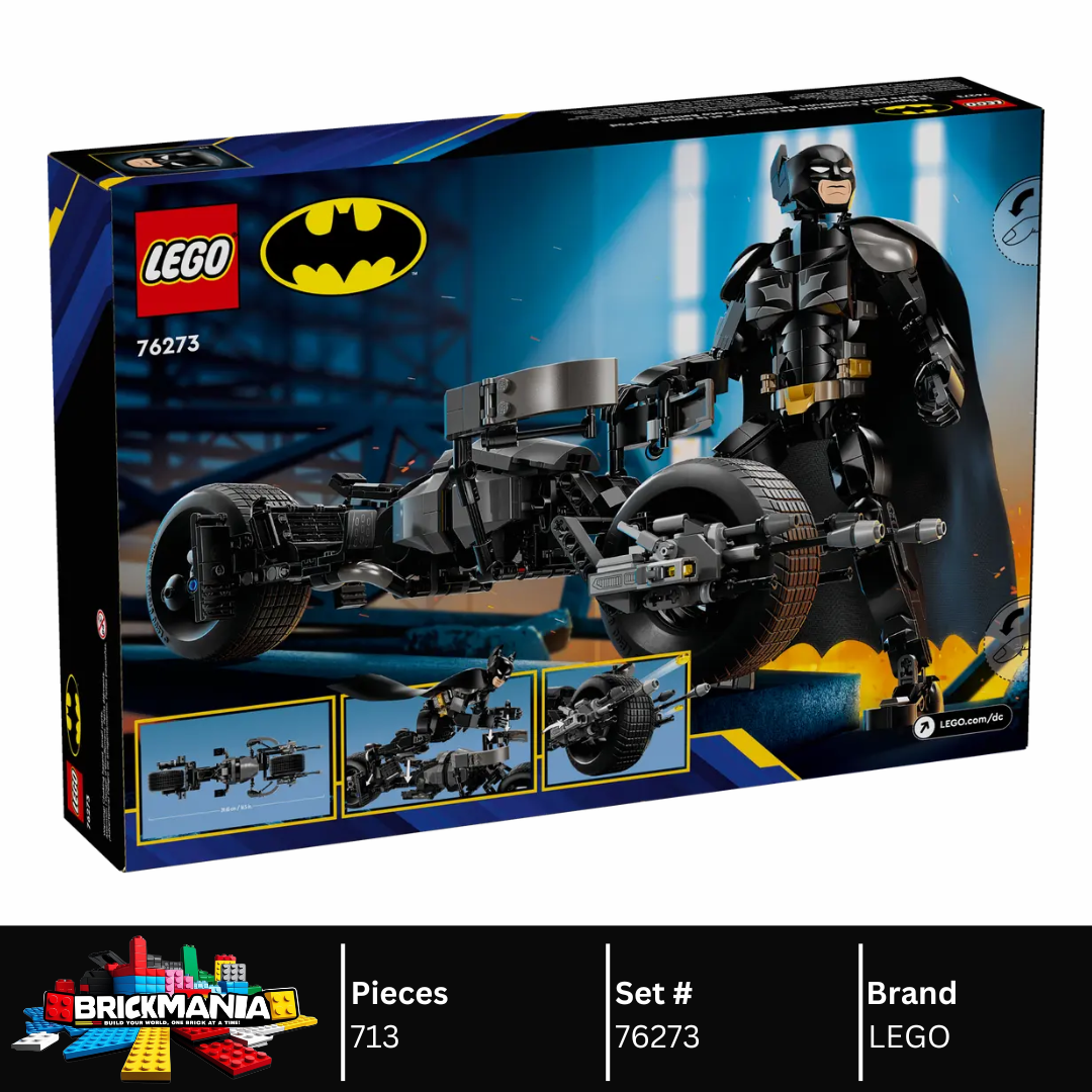 LEGO 76273 Batman™ Construction Figure and the Bat-Pod Bike | 713 PCS