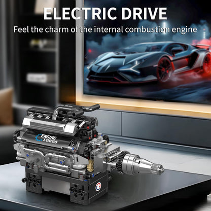 Mould King 10205 Motorised British Luxury V12 Engine Building Toy Set | 733 PCS