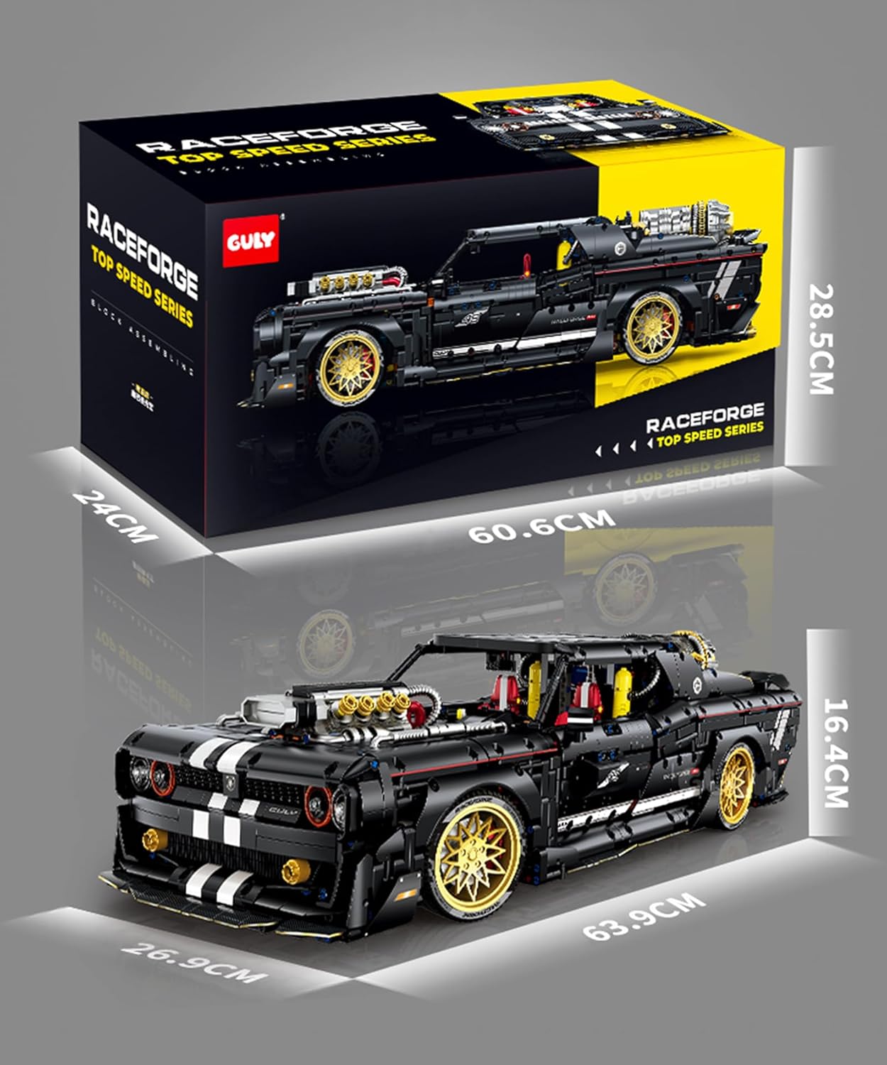 GULY 10637 Dodge Challenger Building Set | 3751 PCS
