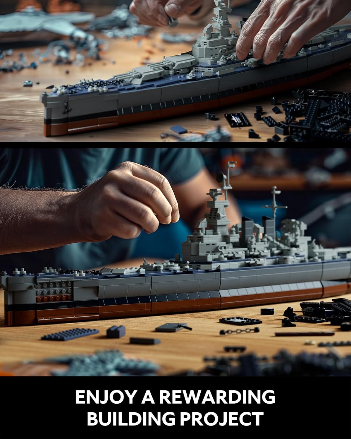 Nifeliz NF10280A North Battleship Building Set | 1701 PCS