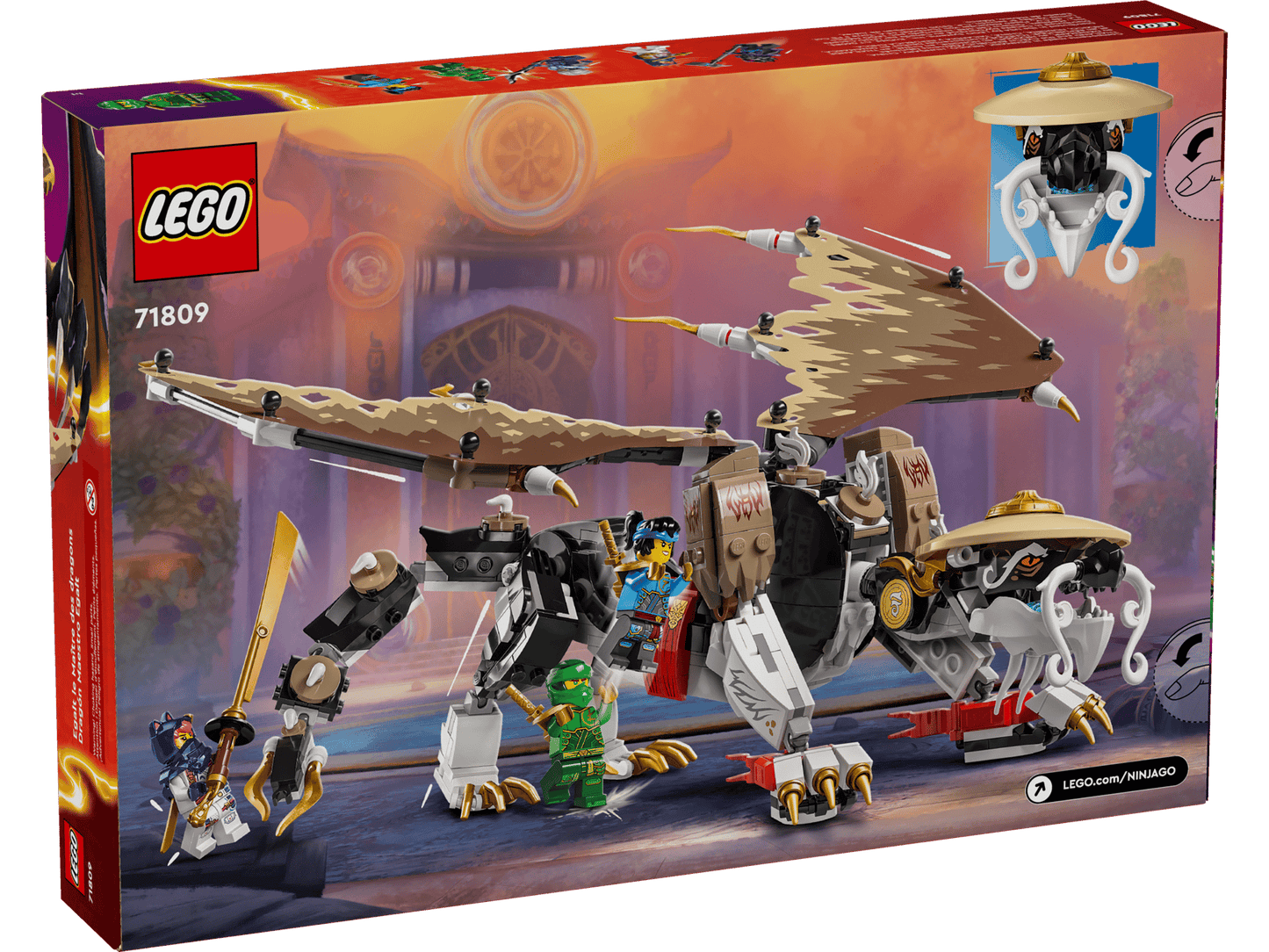 LEGO 71809 Ninjago Egalt the Master Dragon | 532 PCS | Retired