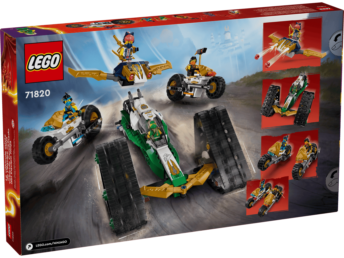 LEGO 71820 Ninjago Ninja Team Combo Vehicle | 576 PCS | Retired