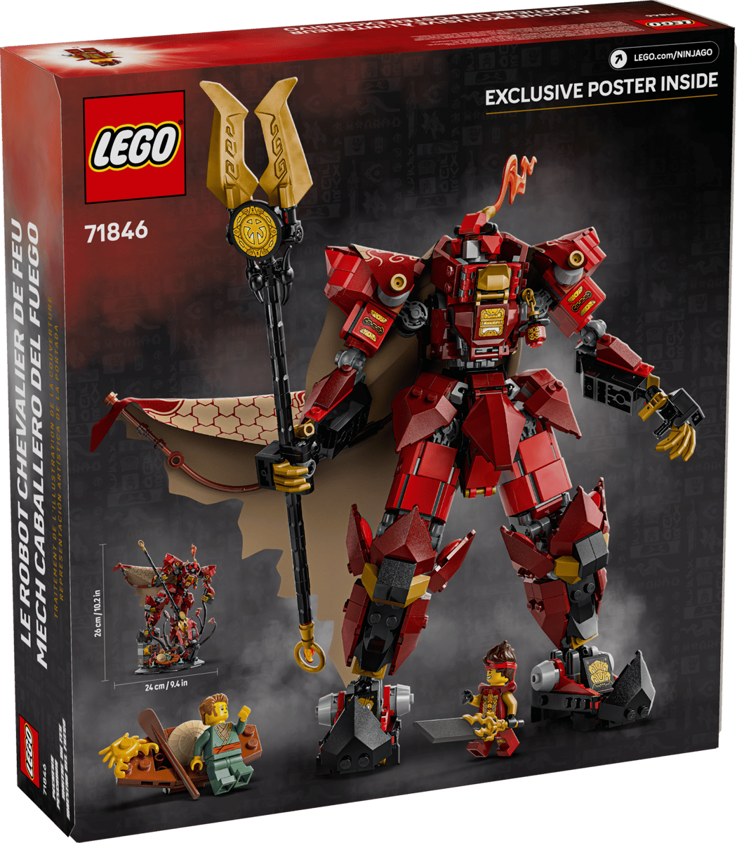 LEGO 71846 NINJAGO The Fire Knight Mech | 996 PCS