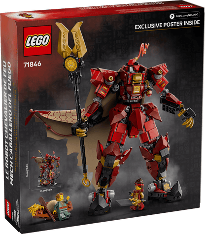 LEGO 71846 NINJAGO The Fire Knight Mech | 996 PCS