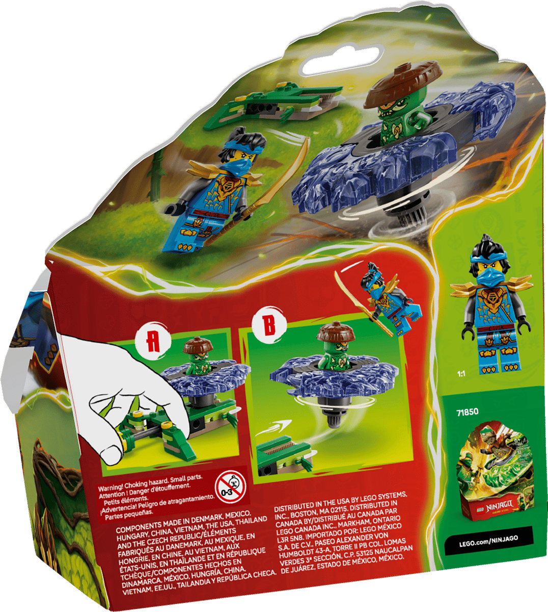 LEGO 71849 Ninjago Nya vs. Mutation Monster Spinner | 49 PCS