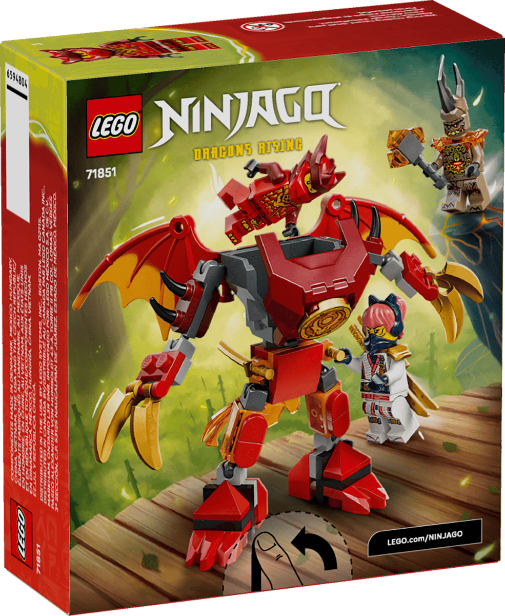 LEGO 71851 Ninjago Kai's Dragon Mech Battle Pack | 85 PCS