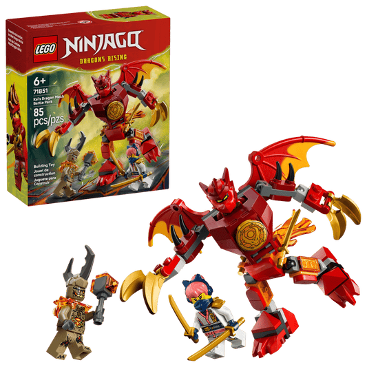 LEGO 71851 Ninjago Kai's Dragon Mech Battle Pack | 85 PCS