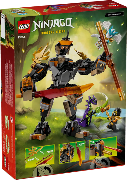 LEGO 71854 Ninjago Cole's Mission Mech & Dragon Zane | 364 PCS