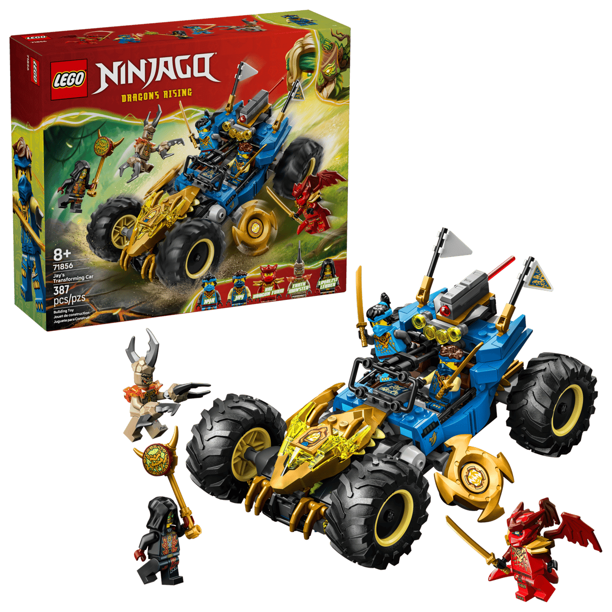 LEGO 71856 Ninjago Jay's Transforming Car | 387 PCS