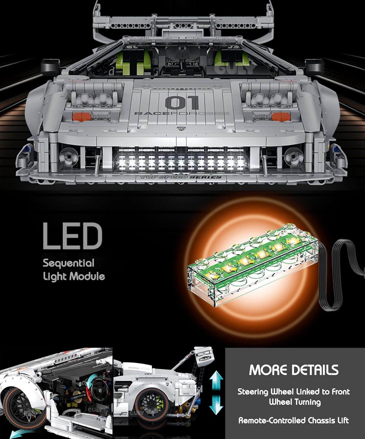 GULY 10649 Lamborghini LP5000 Building Set | 3970 PCS