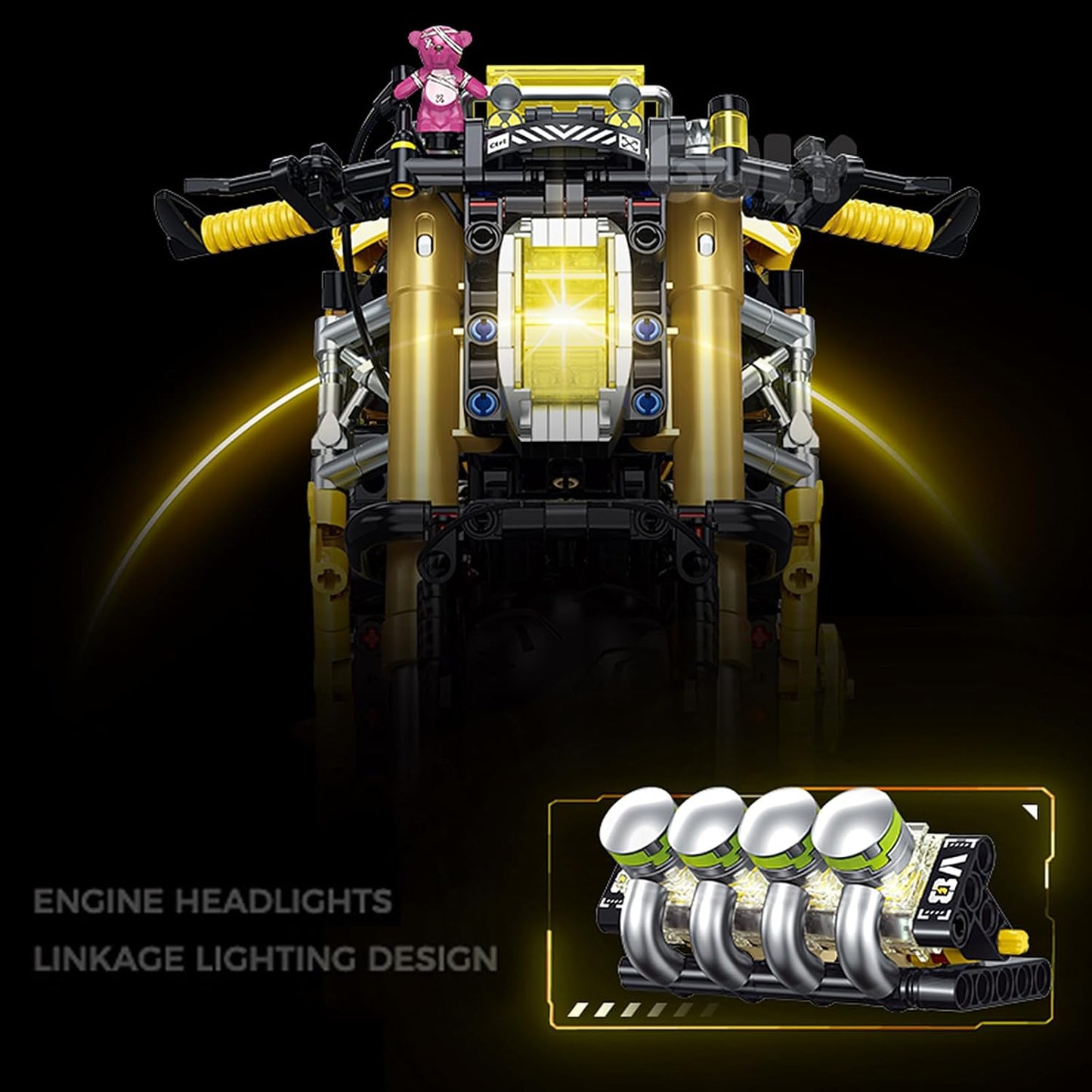 GULY 60519 Cyberpunk Motorcycle Building Set | 2500 PCS