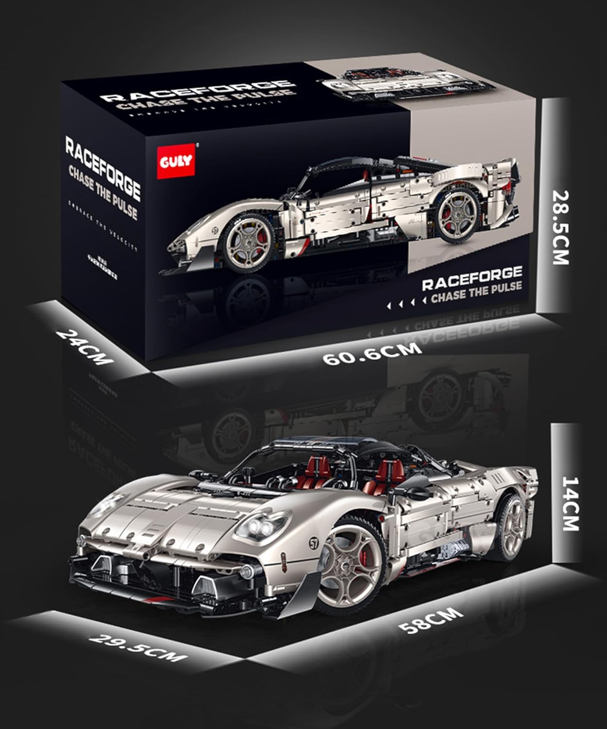 GULY 10657 Pagani Zonda Building Set | 3314 PCS