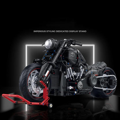 GULY 60521 Harley Davidson Matte Black Motorcycle Building Set | 2260 PCS