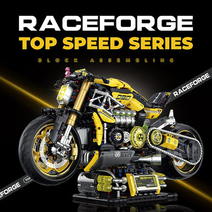 GULY 60519 Cyberpunk Motorcycle Building Set | 2500 PCS