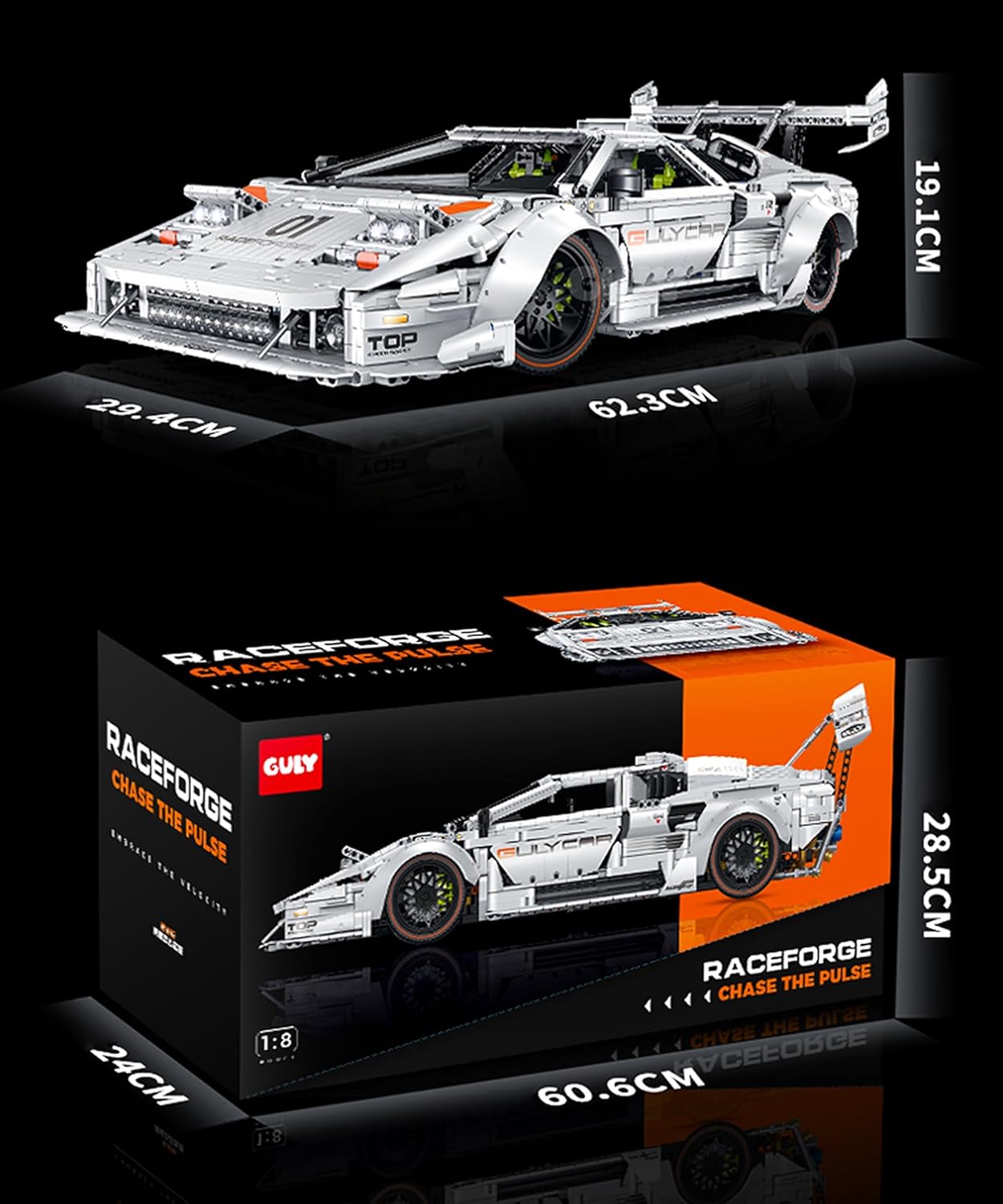 GULY 10649 Lamborghini LP5000 Building Set | 3970 PCS