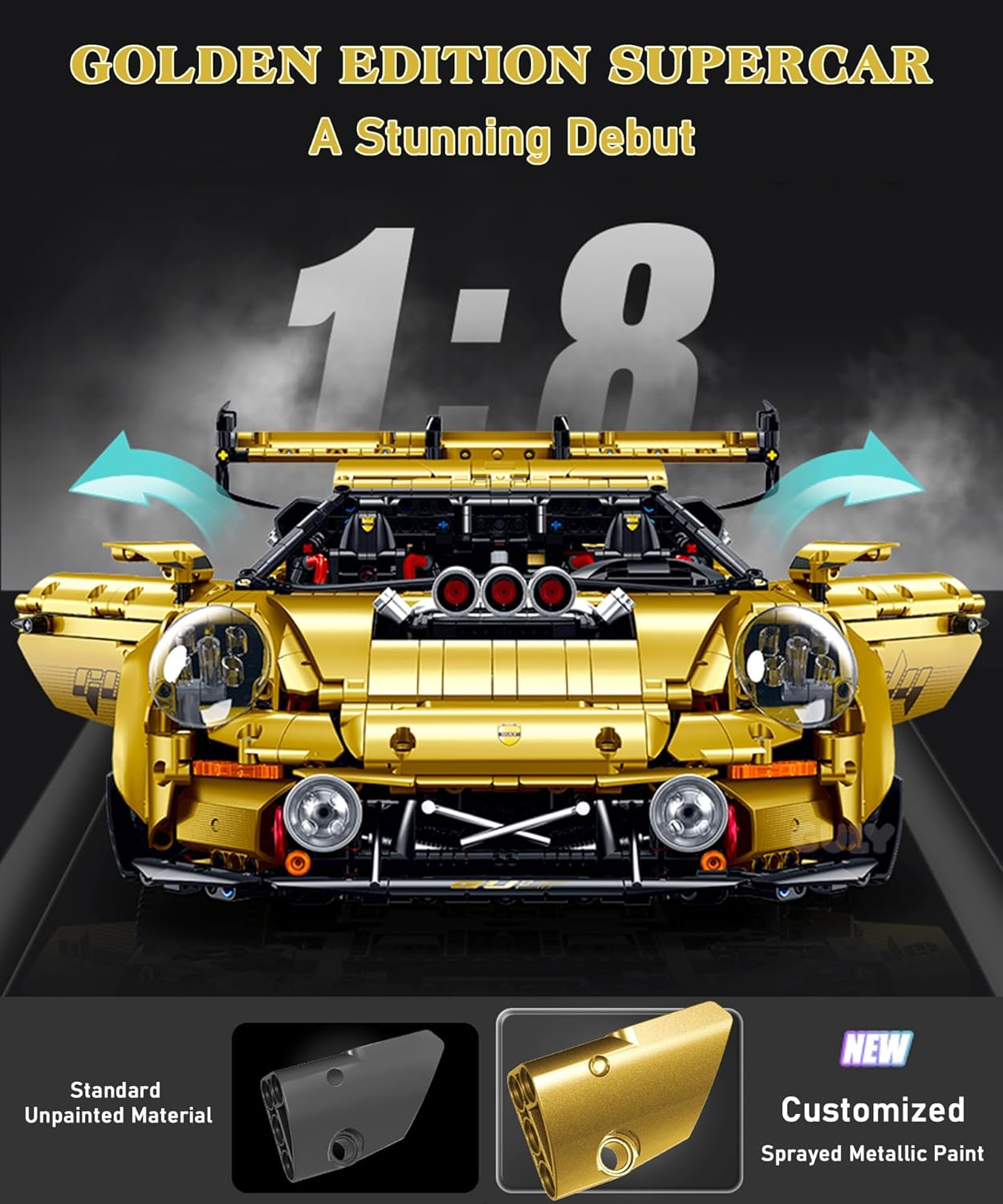 GULY 10640 Porsche GT3 Building Set | 3824 PCS
