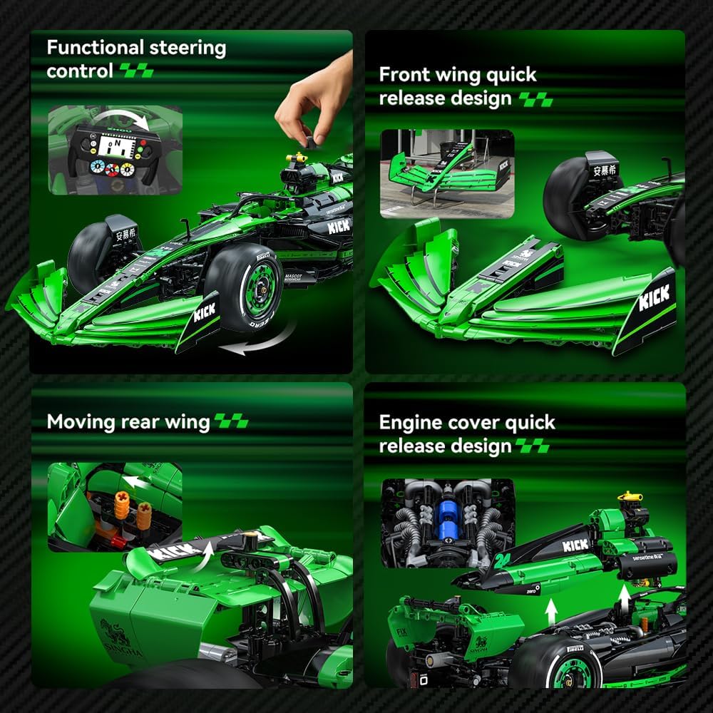 CaDA C64010W KlCK Sauber F1 Team C44 Building Toy Set | 2553 PCS