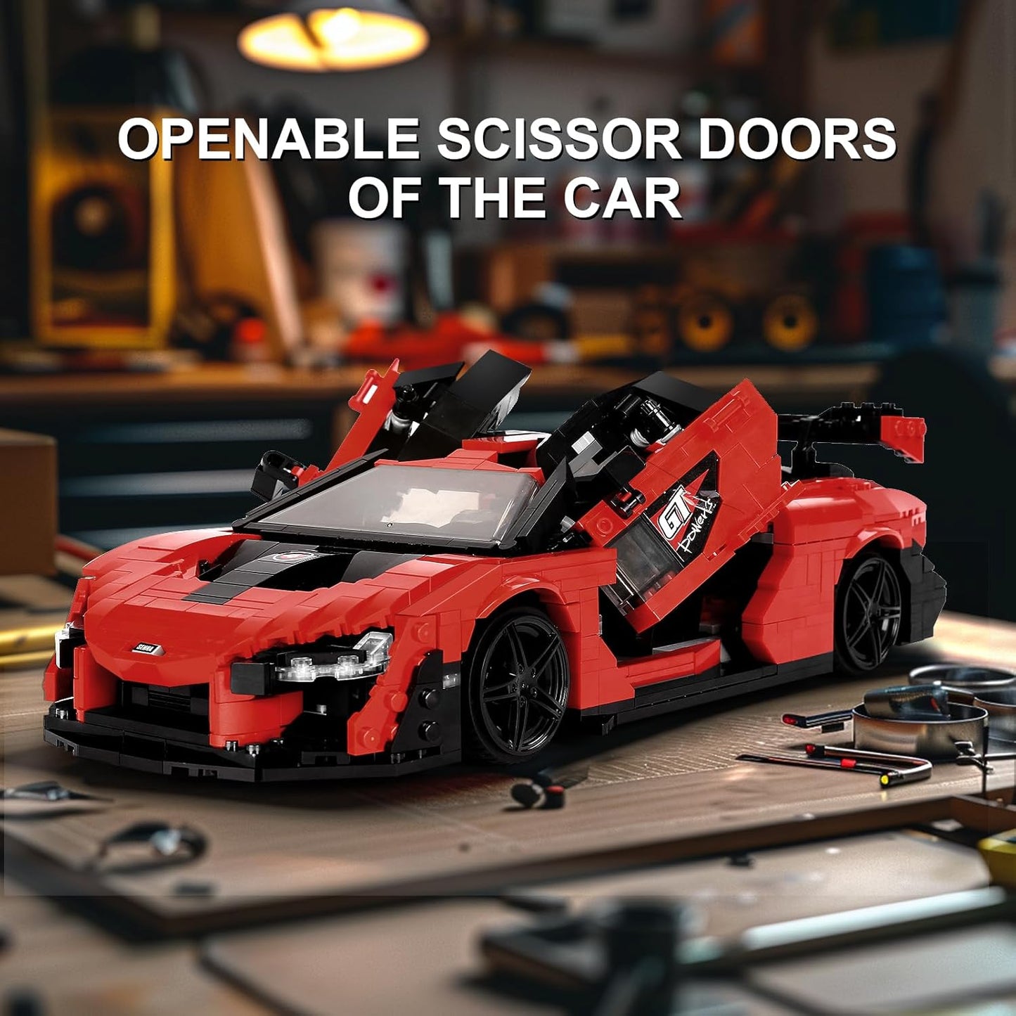 Mould King 10007S Creative Senna GTR Sports Building Toy Set | 1372 PCS