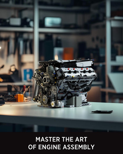 Nifeliz NF10287 V8 Engine Building Set | 2725 PCS