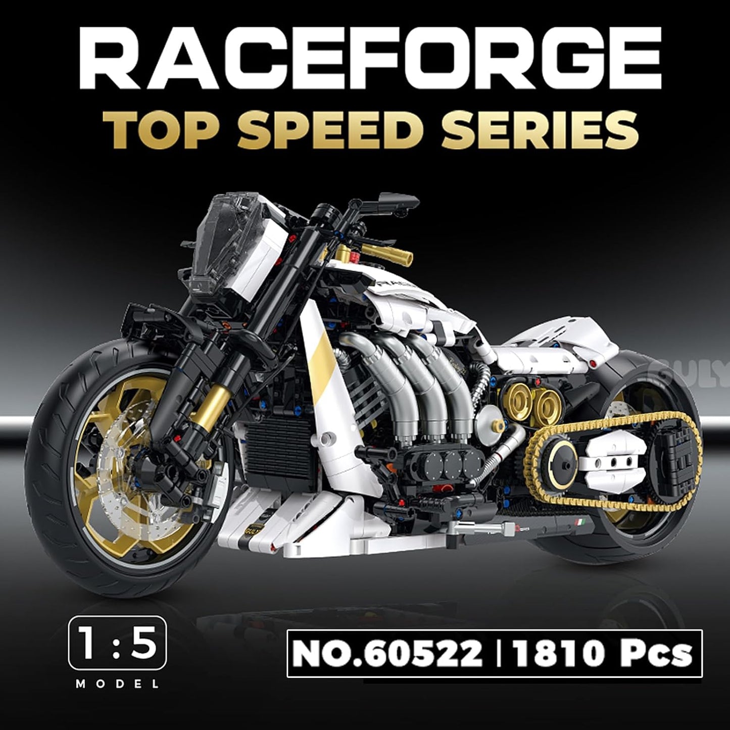 GULY 60522 Raceforge Motorcycle Building Set | 1810 PCS