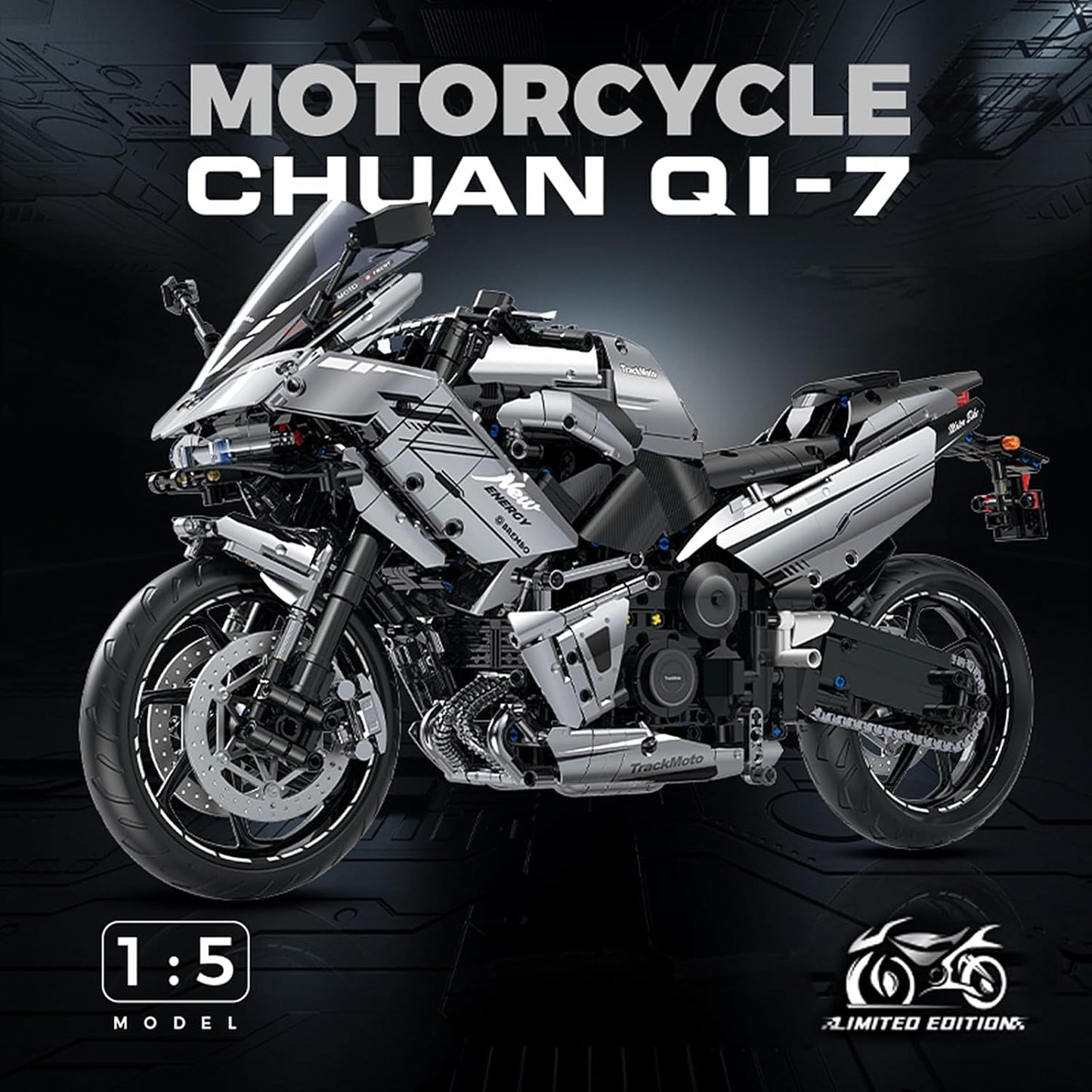 GULY 60525 Kawasaki Motorcycle Building Set | 2156 PCS