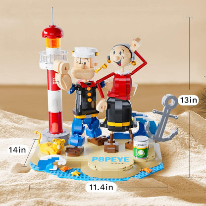 Pantasy 86401 Popeye With Olive Building Toy Set |1500 PCS