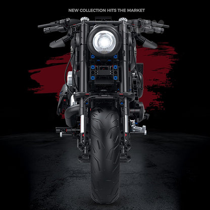 GULY 60521 Harley Davidson Matte Black Motorcycle Building Set | 2260 PCS