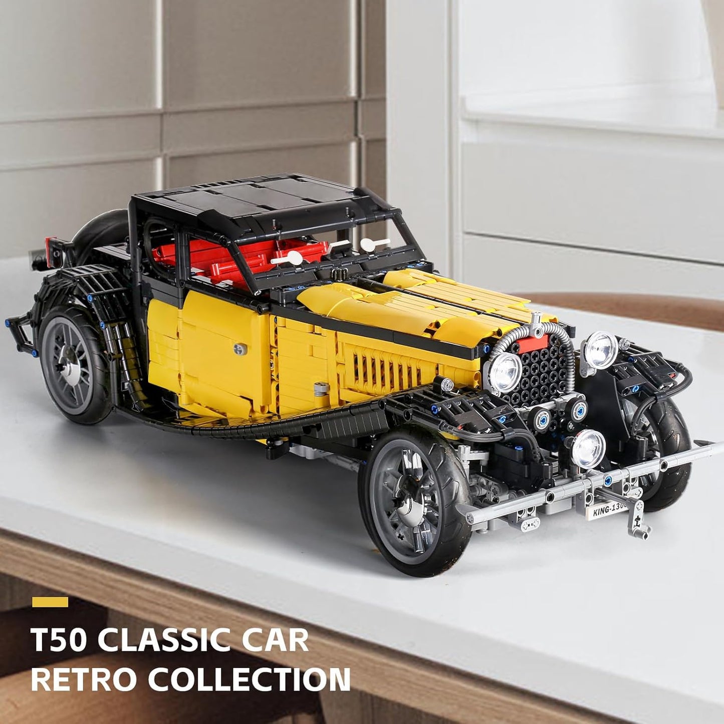 Mould King 13080S Bugatti 50T Vintage Car Building Toy Set | 3616 PCS