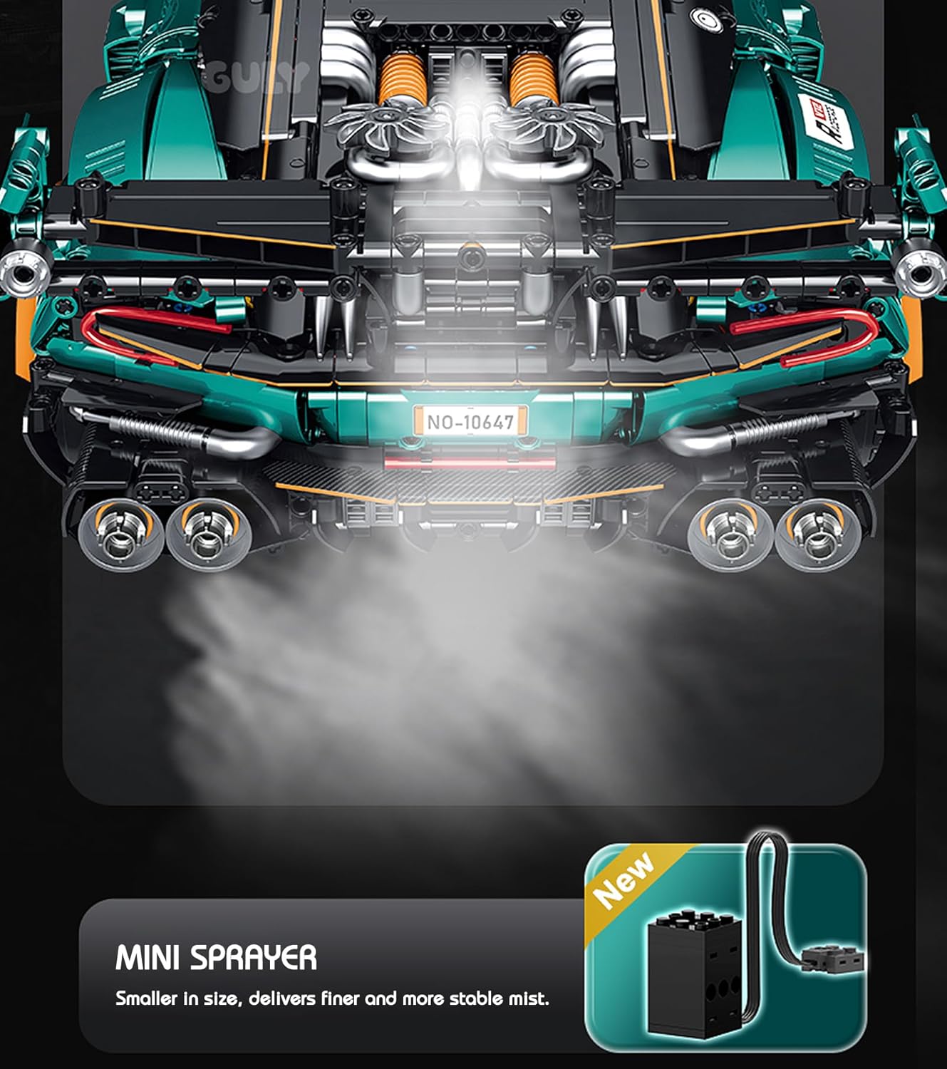 GULY 10647 Aston Martin Vulcan Building Set | 3794 PCS