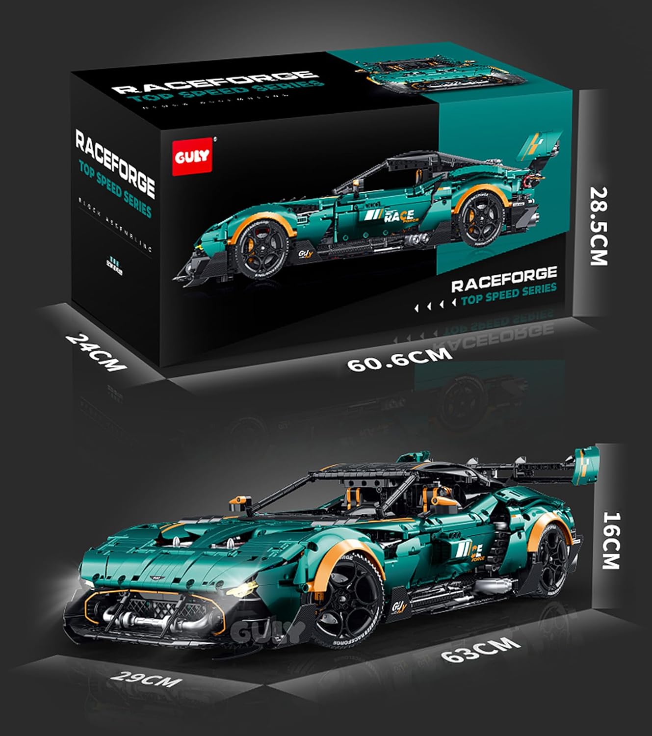 GULY 10647 Aston Martin Vulcan Building Set | 3794 PCS