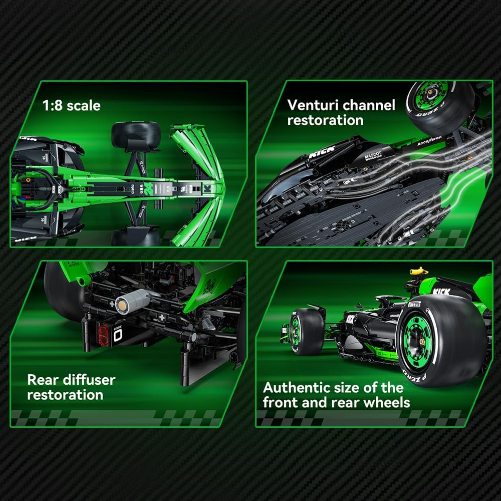 CaDA C64010W KlCK Sauber F1 Team C44 Building Toy Set | 2553 PCS