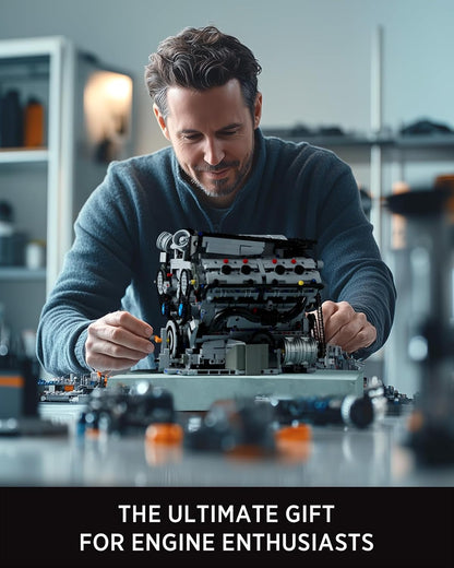 Nifeliz NF10287 V8 Engine Building Set | 2725 PCS