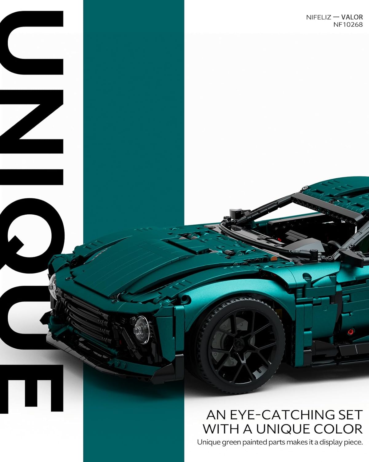 Nifeliz NF10268 Valor Sports Car Building Set | 3374 PCS