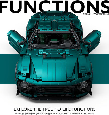 Nifeliz NF10268 Valor Sports Car Building Set | 3374 PCS