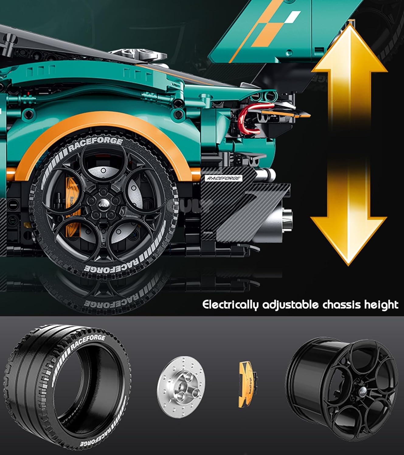GULY 10647 Aston Martin Vulcan Building Set | 3794 PCS