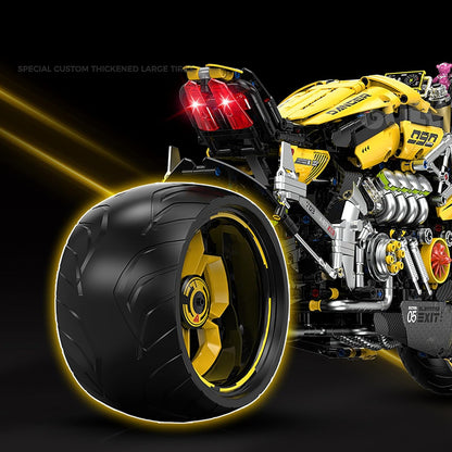 GULY 60519 Cyberpunk Motorcycle Building Set | 2500 PCS