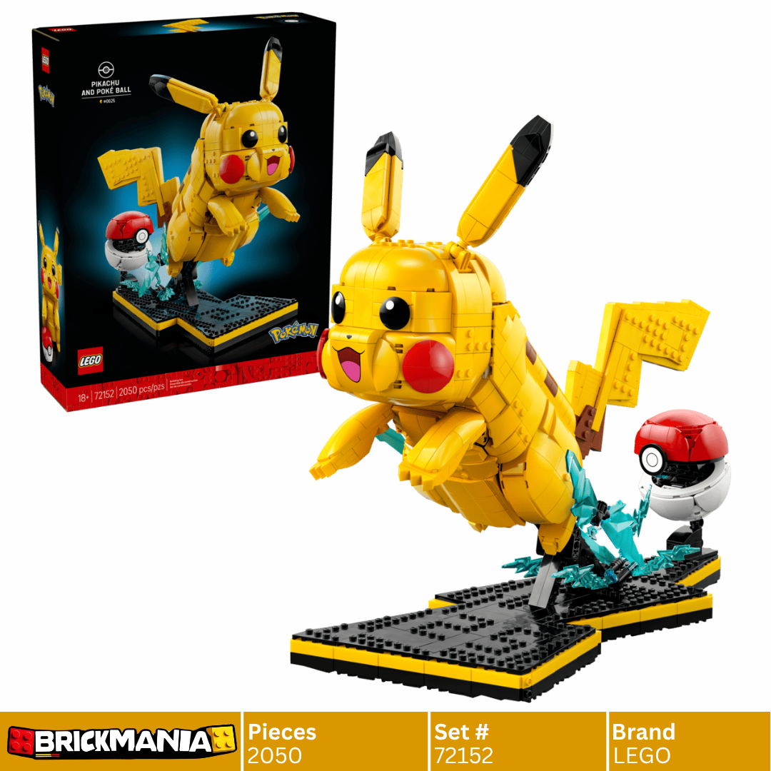 LEGO 72152 Pokémon Pikachu and Poké Ball | 2050 PCS