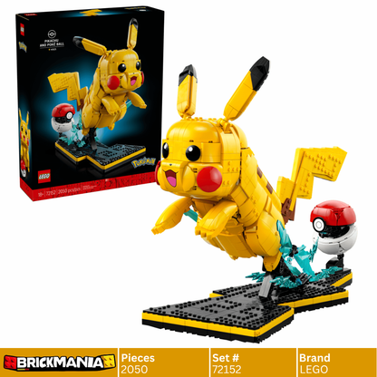LEGO 72152 Pokémon Pikachu and Poké Ball | 2050 PCS