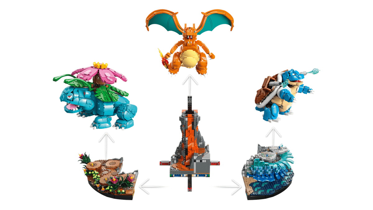 LEGO 72153 Pokémon Venusaur, Charizard and Blastoise | 6838 PCS