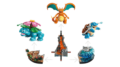 LEGO 72153 Pokémon Venusaur, Charizard and Blastoise | 6838 PCS